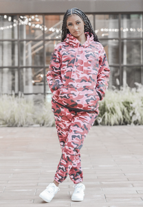 เสื้อสเวตเตอร์มีฮู้ดแบบสวมหัวสีล้วนสำหรับผู้หญิงชุดเล่นกีฬาพิมพ์ลายพรางแบบระเหิดสำหรับผู้หญิงฤดูใบไม้ร่วงและฤดูหนาว - Product Image 3