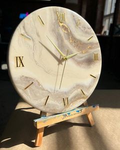 Horloge murale en résine époxy ECO Résine époxy Salon meilleur qulatiye Meubles Décoration intérieure Horloge murale personnalisée meilleur - Product Image 4