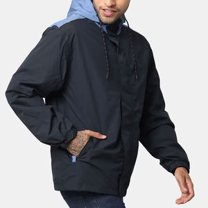 Veste coupe-vent d'hiver chaude de grande taille pour hommes Nouveau design Vêtements de mode Logo personnalisé Vestes coupe-vent en nylon pour hommes OEM - Product Image 2