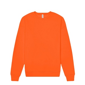 Sweatshirts unisexes en vrac-Sweat-shirt à épaules tombantes en coton biologique Poly-éponge Sweats à capuche et sweatshirts solides pour hommes - Product Image 1