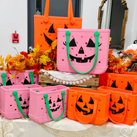 Bolsa de EVA Resistente con Logotipo Personalizado, Artículos Esenciales para Halloween, Sin BPA, Color Sólido, Impermeable, Bolsa de Goma, Cesta de Regalo para Niños, Fiesta