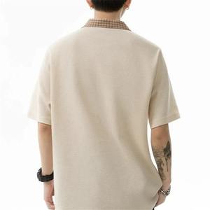 เสื้อโปโลลำลองสำหรับผู้ชายเสื้อกอล์ฟเสื้อโปโลแขนสั้นพิมพ์ลายกราฟิกเรขาคณิตแบบย้อนกลับสำหรับกีฬากลางแจ้ง - Product Image 3