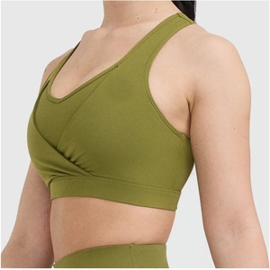 Nouvelle qualité supérieure dames soutien-gorge de sport dernière conception respirant Polyester Spandex Gym Fitness porter pour les femmes tenue décontracté - Product Image 3