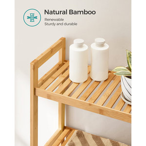 Bamboo <b>Over</b>-<b>The</b>-<b>Toilet</b> Freestanding <b>Storage</b> Bathroom Furniture - Product Image 5