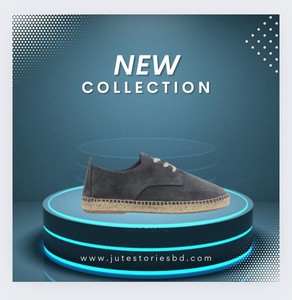 Alpargatas de color personalizado Zapatos de lona de Bangladesh Yutes elegantes para Primavera Verano-Suela de plástico respetuosa con el medio ambiente - Product Image 4