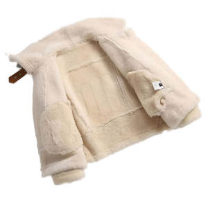 แจ็คเก็ตหนังแกะสำหรับผู้ชายสำหรับฤดูหนาว - ใช้ได้ทั้งกลางแจ้งและลำลอง รับผลิตแบบ OEM/ODM พร้อมโลโก้ด้านหน้า - Product Image 4