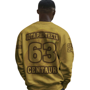 Iota Phi Theta pull en tricot grec 1963 Chenille lettre pull fraternité vêtements acrylique hiver grec vêtements - Product Image 5