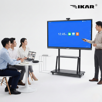 Pizarra Interactiva de 65 Pulgadas con Pantalla Táctil Infrarroja de 40 Puntos, 4K UHD, Android 13, Sistema Dual, para Aulas y Conferencias, Directo de Fábrica