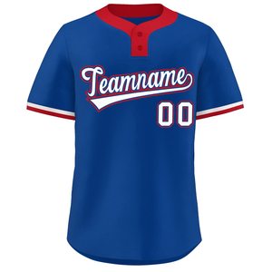 Maillot de Baseball rétro chemise boutonnée en maille coupe personnalisée uniforme de Softball jeunesse matériel de broderie sergé coutures contrastées USA - Product Image 1