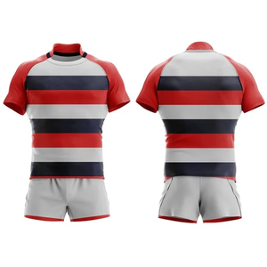 New Design Rugby Uniform Breathable <b>Material</b> 100% Polyester <b>Material</b> Rugby Uniform Rugby Uniform Custom logo Sets - Product Image 4