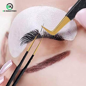 Pinces à cils antistatiques pour une pose d'extensions de cils sûre, pinces à cils de qualité supérieure pour les cils individuels et en grappes - Product Image 6