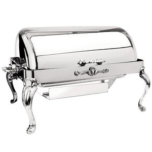 Plato de frotamiento de acero inoxidable más vendido con el mejor rendimiento en banquetes de boda y servicio de comida de buffet de fiesta - Product Image 1