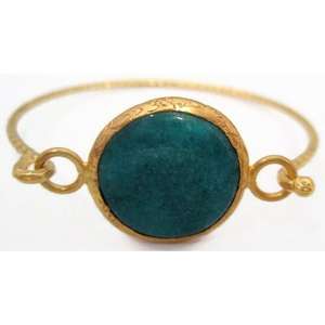 Brazalete de bronce fino con cuentas - Product Image 1