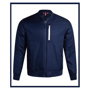 เสื้อแจ็กเก็ตบอมเบอร์ไซส์ใหญ่สำหรับผู้ชายเสื้อแจ็กเก็ตบอมเบอร์สำหรับใส่ทำงานผ้าคอตตอนทรงพอดีตัวลำลองมีไซส์ใหญ่พิเศษสำหรับผู้ชาย2025 - Product Image 2