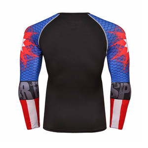 Solid Color Men Base <b>Layer</b> T-Shirts Hot Sale <b>Top</b> Quick Dry Running Men Base <b>Layer</b> T-Shirts - Product Image 3