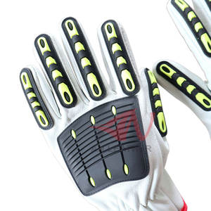Protective <b>Material</b> Leather TPR Impact Gloves Built For Hard Work Safety And Long Lasting Use - Product Image 5