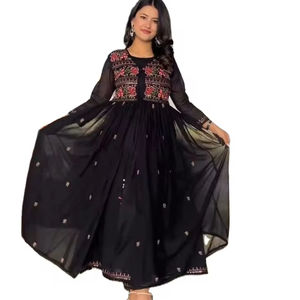 Indian Heavy Pure Georgette with Embroidery and Sequence Work for Party Wear All Size and Colors Available for Women Clothing - Product Image 1