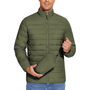 2025 Warm Waterproof Thick Insulated Winter Puffer <b>Jacket</b> OEM Fashion Streetwear Stand Collar Front Logo Hooded Bulk Wholesale - Product Image 1