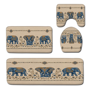 Custom Printed Non-Slip <b>Bathroom</b> <b>Bathroom</b> Rug <b>Set</b> for <b>Bathroom</b> Non-Slip Shower Curtain Bath <b>Mat</b> - Product Image 5