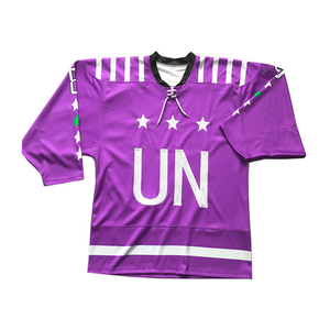 ชุดกีฬาแบบซับลิเมชั่นสั่งทำพิเศษ OEM ชุดทีมพร้อมชื่อและหมายเลข ชุดฮอกกี้น้ำแข็ง เสื้อทีมลีกสำหรับผู้ชาย - Product Image 1