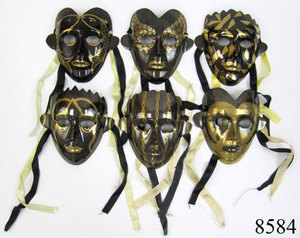 Masque d'émail décoratif pour fête et Halloween, fournitures de masques faciaux - Product Image 3