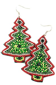 Premium Quality <b>Green</b> Color Embroidery <b>Earrings</b> Wholesale Price Custom Size for Girls and Women Party Wear Use Best Selling - Product Image 6