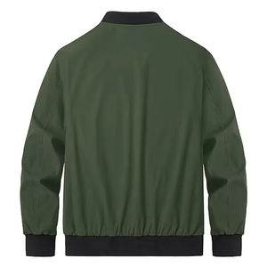 Bomber Jacket Lightweight Fashion Coat Breathable Fabric Bomber Jacket For Men Soft Touch Casual Design Everyday Bomber Jacket - Product Image 5