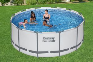 <span class=keywords><strong>Piscina</strong></span> Bestway 56420 de 12' X 48"/3.66m X 1.22m, <span class=keywords><strong>Piscina</strong></span> Familiar <span class=keywords><strong>Circular</strong></span> con Marco de PVC, <span class=keywords><strong>Piscina</strong></span> <span class=keywords><strong>Grande</strong></span> Elevada para Exteriores - Product Image 6