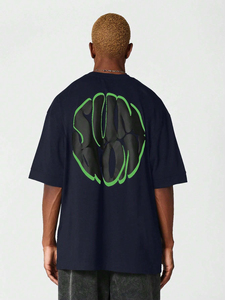 T-shirt d'été en gros pour hommes, T-shirts personnalisés en coton épais pour hommes, T-shirt oversize pour hommes - Product Image 2