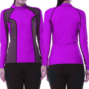 เสื้อแร็ชการ์ดแขนยาวสำหรับผู้หญิง, ใหม่เสื้อรัดรูปผ้ายืดซับลิเมตเสื้อฝึกวิ่ง - Product Image 1