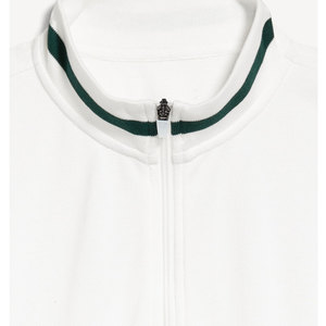 Polo personalizado de mezcla de algodón de alta calidad camiseta de negocios transpirable manga corta suéter de punto hombres cremallera polos - Product Image 3