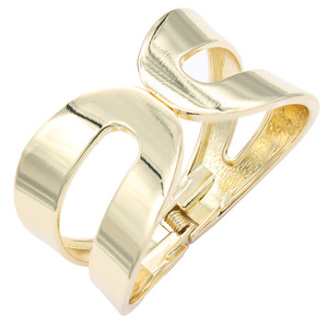 Braccialetti di moda a cerniera placcati in oro elegante collezione di braccialetti - Product Image 1