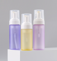 Emballage cosmétique en stock, flacons mousseux de 100-150 ml avec pompe à mousse, flacons de voyage en PET transparent blanc, vides