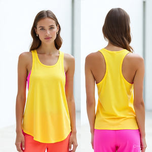 Camiseta sin mangas informal para Mujer | Jersey de algodón suave sin mangas al por mayor-Camiseta sin mangas de algodón para mujer Entrenamiento deportivo - Product Image 1