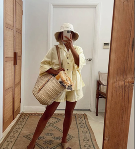 Panier de marché magnifiquement fait main, Sac marocain, Sac en paille marocain, Panier marocain, Sac panier français - Product Image 1