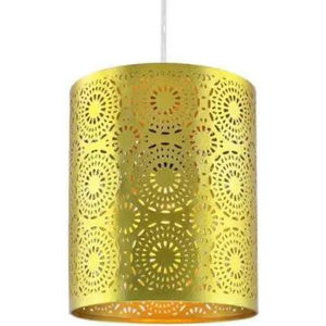 Handcrafted Gold <b>Moroccan</b> Style Metal Pendant Light Fixture Elegant Cutout Moorish Hanging Ceiling <b>Lamp</b> <b>Shade</b> In Lowest Price - Product Image 2