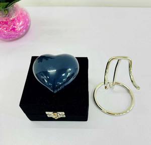 Mini urna azul en forma de corazón, ataúd pequeño para adultos y mascotas, caja de soporte para cremación, Honor y recuerda a tus seres queridos - Product Image 4