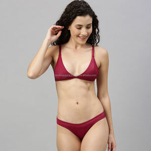 Nardon Apparel 2025 Conjunto de bikini de cintura alta para mujer sólido vintage personalizado Sexy brasileño - Product Image 3