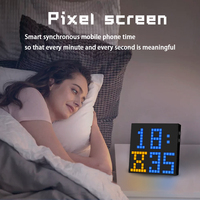 16x16 pantalla LED escritorio atmósfera decoración reloj programable Pixel Panel DIY luz inteligente proveedor