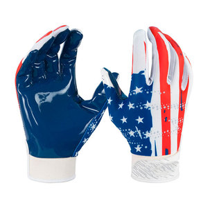 Guantes de Fútbol Americano de Cuero para Entrenamiento, de Dedo Completo, Altamente Recomendados - Product Image 1