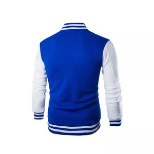 Chaqueta universitaria bordada personalizada para hombres y mujeres Chaqueta de béisbol universitaria Letterman de lana y cuero de primera calidad para hombres Envío DDP - Product Image 2