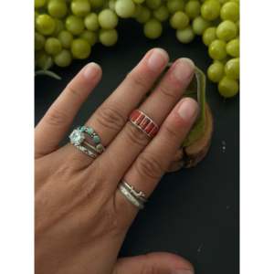 Bague Statement Navajo Faite à la Main en Opale et Argent Sterling, Forme Marquise, Plaqué Or Vermeil Rhodié, pour Usage Quotidien, avec Pierre Précieuse - Product Image 2