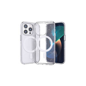 Coque de luxe en silicone transparent scintillant compatible MagSafe pour iPhone 14 Pro 14 Plus, avec dos antichoc électroplaqué - Product Image 2