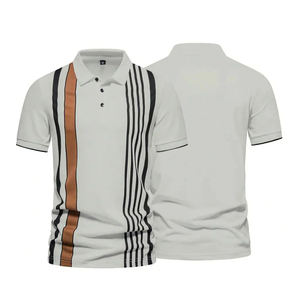 เสื้อโปโลผ้าฝ้าย100% สำหรับผู้ชาย2024เสื้อยืดกอล์ฟสีพื้นพิมพ์ลายปักระบายอากาศได้ดีใส่สบาย - Product Image 3