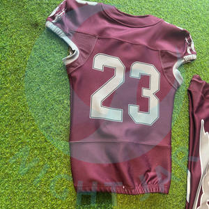 Uniformes de football américain pour jeunes entièrement personnalisés de qualité supérieure maillots de sport d'équipe respirants et ensembles courts-Factory Direct - Product Image 3