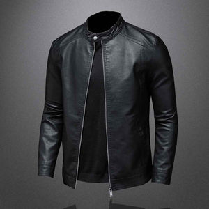 Chaqueta de Cuero para Hombre, Tallas Grandes, Estilo Moderno, para Motociclismo y Deportes al Aire Libre - Product Image 2