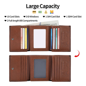 Rfid Blocking Pu cuero moda cabeza de cocodrilo hombres billetera de cuero para hombres Totalmente personalizado con su propio logotipo - Product Image 6