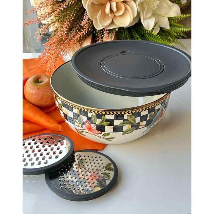 Miss Betty Paradise Enamel Whisk Grater Set