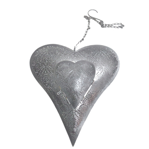 Vente chaude Fer Métal Tenture Murale Décoratif Flocon De Neige Blanc Lavage pour La Maison et Décoration De Noël Ornement À La Main - Product Image 3