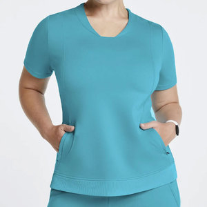 Custom Printing Logo Hospital Summer Thin Salon Beauty Nurse Uniform Workwear <b>Set</b> Women Scrub Suit Health Service Suit - Product Image 3